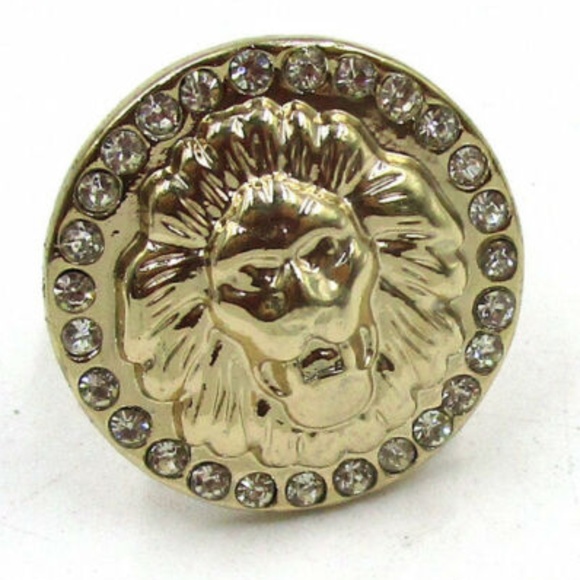 Beautiful lion head rhinestone sexy ring